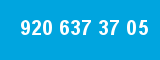 920 637 37 05